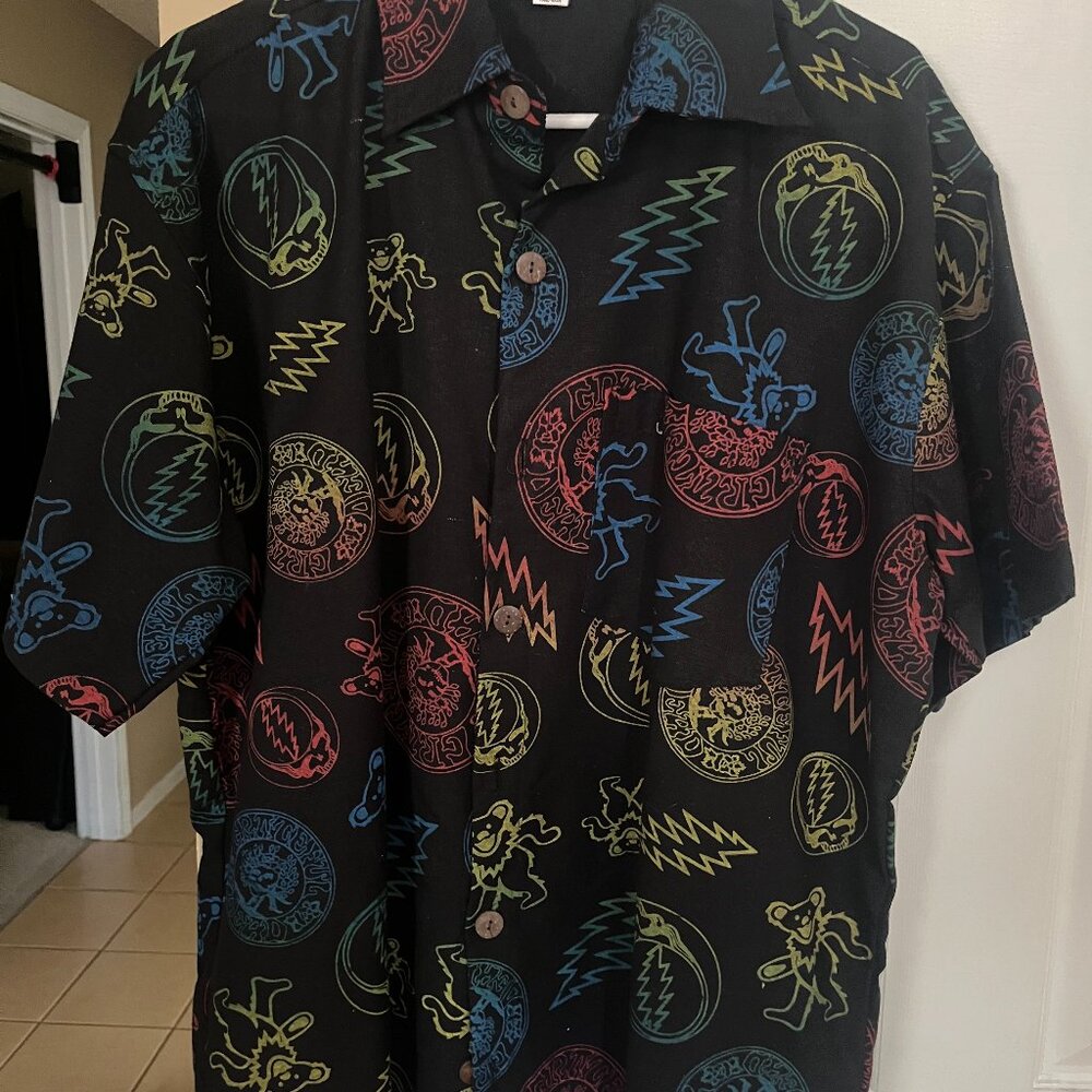 Limited Edition Grateful Dead Linen Button-Down Shirt – New - Large